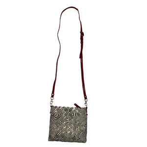 Nahui Ollin Candy Wrapping Black White Red Paper Crossbody Bag